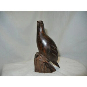 Ironwood‎ Eagle, hand carved, bird lover, nature lover, animal figurine